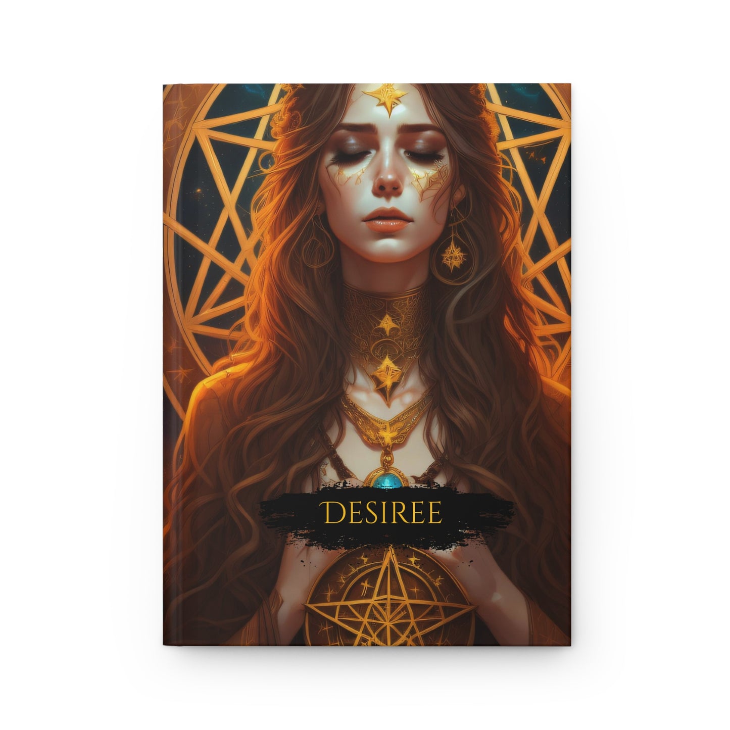King and Queen of Pentacles Hardcover Matte Journal : Tarot Notebook | Tarot Queen Notebook | Divination Journal | Tarot Journal | Tarot Gifts