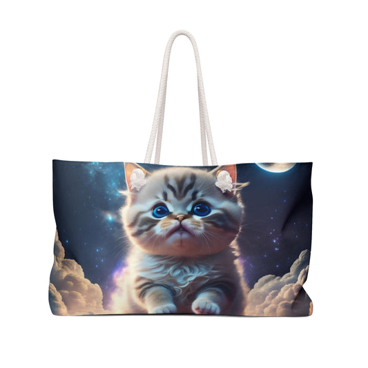Comic Cat Weekender Bag