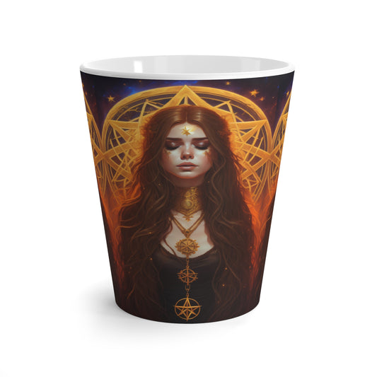 Queen of Pentacles Latte Mug