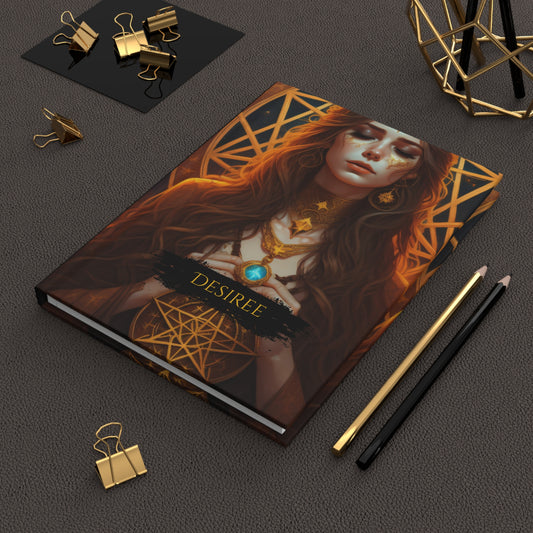 Queen of Pentacles Hardcover Matte Journal : Tarot Notebook | Tarot Queen Notebook | Divination Journal | Tarot Journal | Tarot Gifts