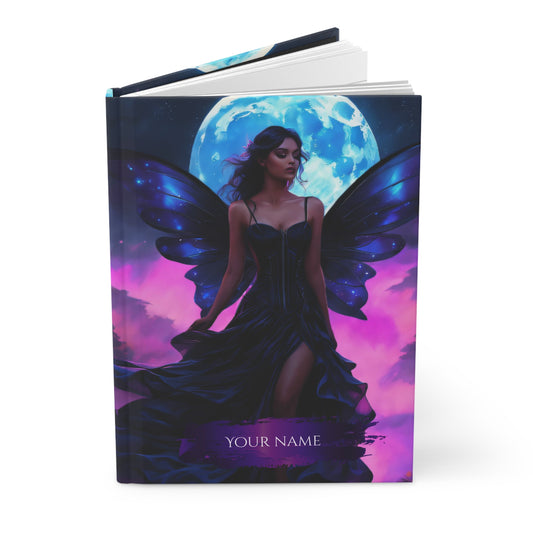 Witchy Moon Fairy Hardcover Matte Journal  | Fairy Notebook | Fairy Journal | Moon Journal | Fairy Core Journal  | Fairy Gifts