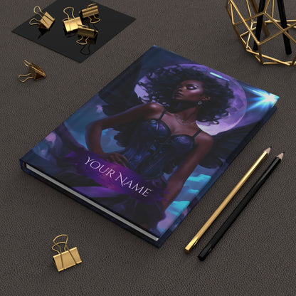 Black Fairy Core Hardcover Matte Journal : Fairy Notebook | Fairy Notebook | Black Fairy Journal | Faerie Journal | Fairy Gifts