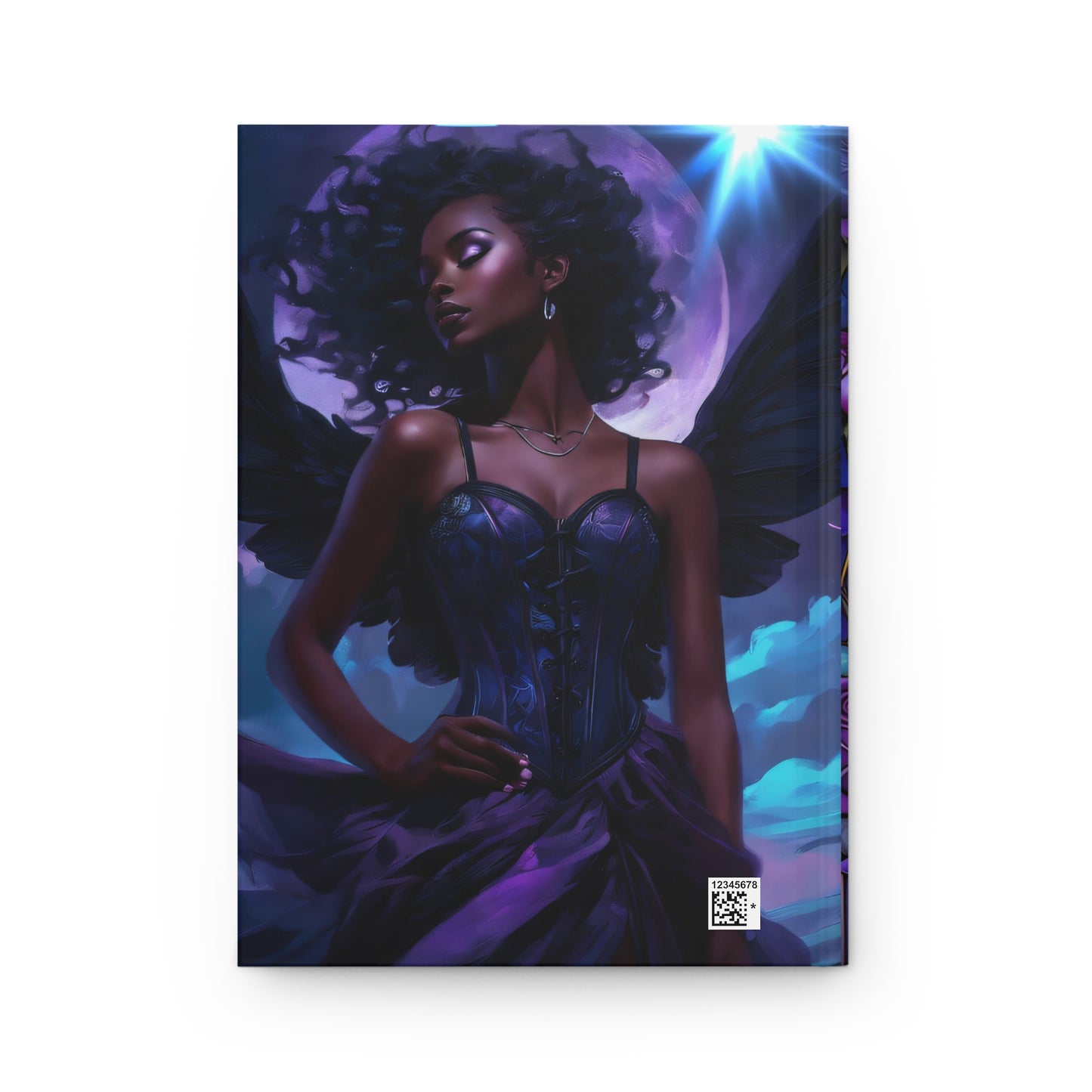 Black Fairy Core Hardcover Matte Journal : Fairy Notebook | Fairy Notebook | Black Fairy Journal | Faerie Journal | Fairy Gifts