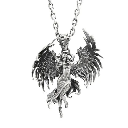 Guardian Angel Necklace - Fairy Necklace- Protection Charm Necklace