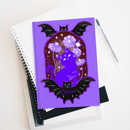 A Little Bit Batty Moon Child Custom Art Journal - 128 Blank Pages for your Creativity