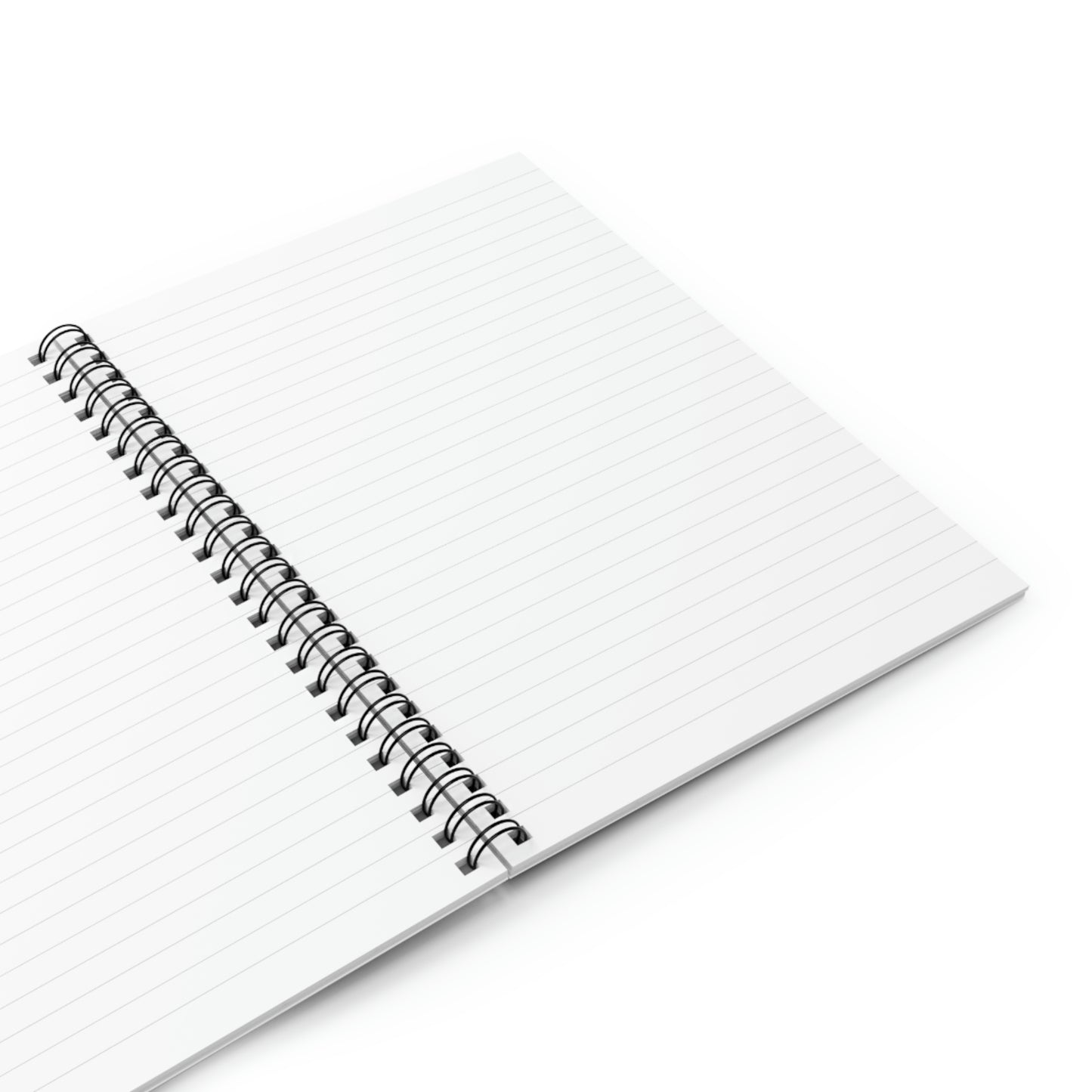 Voodoo Girl Spiral Notebook - Ruled Line - Regular Size- Gold Text Background