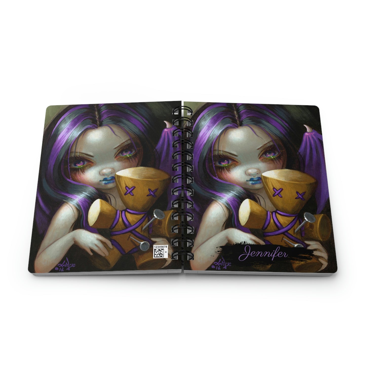 Custom Voodoo Girl Spiral Bound Journal