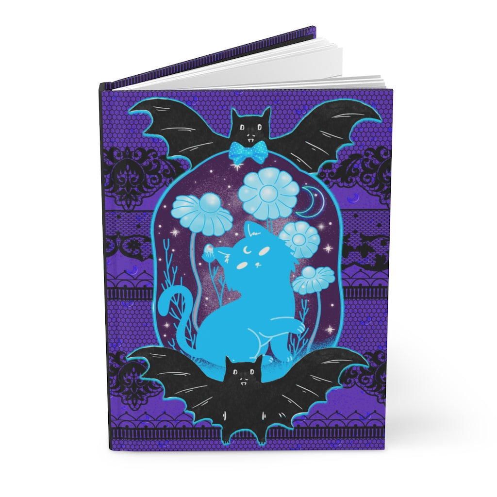 A Little Bit Batty Gothic Lace Journal 75 Lined Pages : Hardcover Matte Witch Notebook  |  Witchy Notebook  |  Witchy Journal  |  Gothic