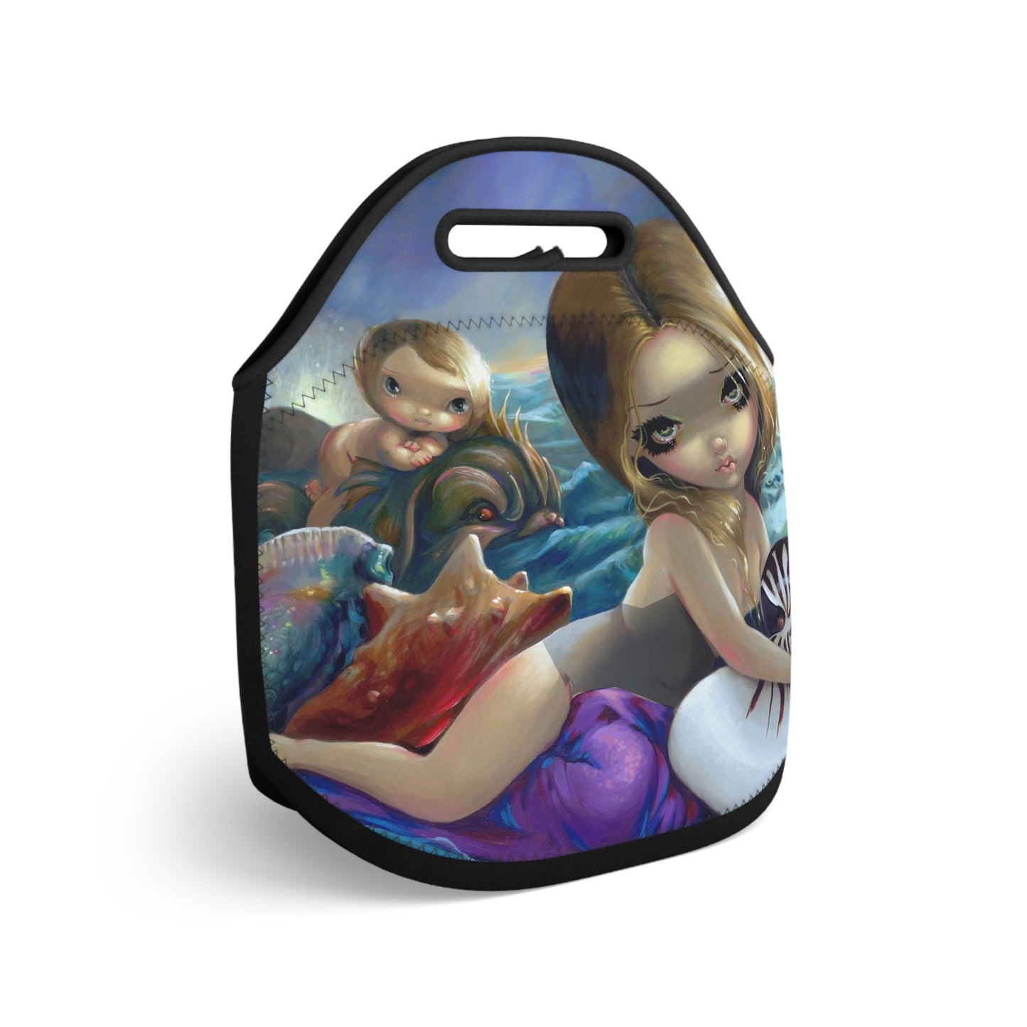 Sirens Song Neoprene Lunch Bag  | Lunch Box for Adults | Witchy Lunch Box | Witch Lunch Bag | Witchy Lunch Box | Witchcore