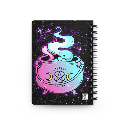 Custom Magical Witches Brew Spiral Bound 5x7 Rule Lined Journal  | Witch Notebook | Witchy Notebook | Witchy Journal | Galaxy Journal
