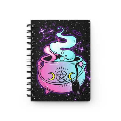 Custom Magical Witches Brew Spiral Bound 5x7 Rule Lined Journal  | Witch Notebook | Witchy Notebook | Witchy Journal | Galaxy Journal