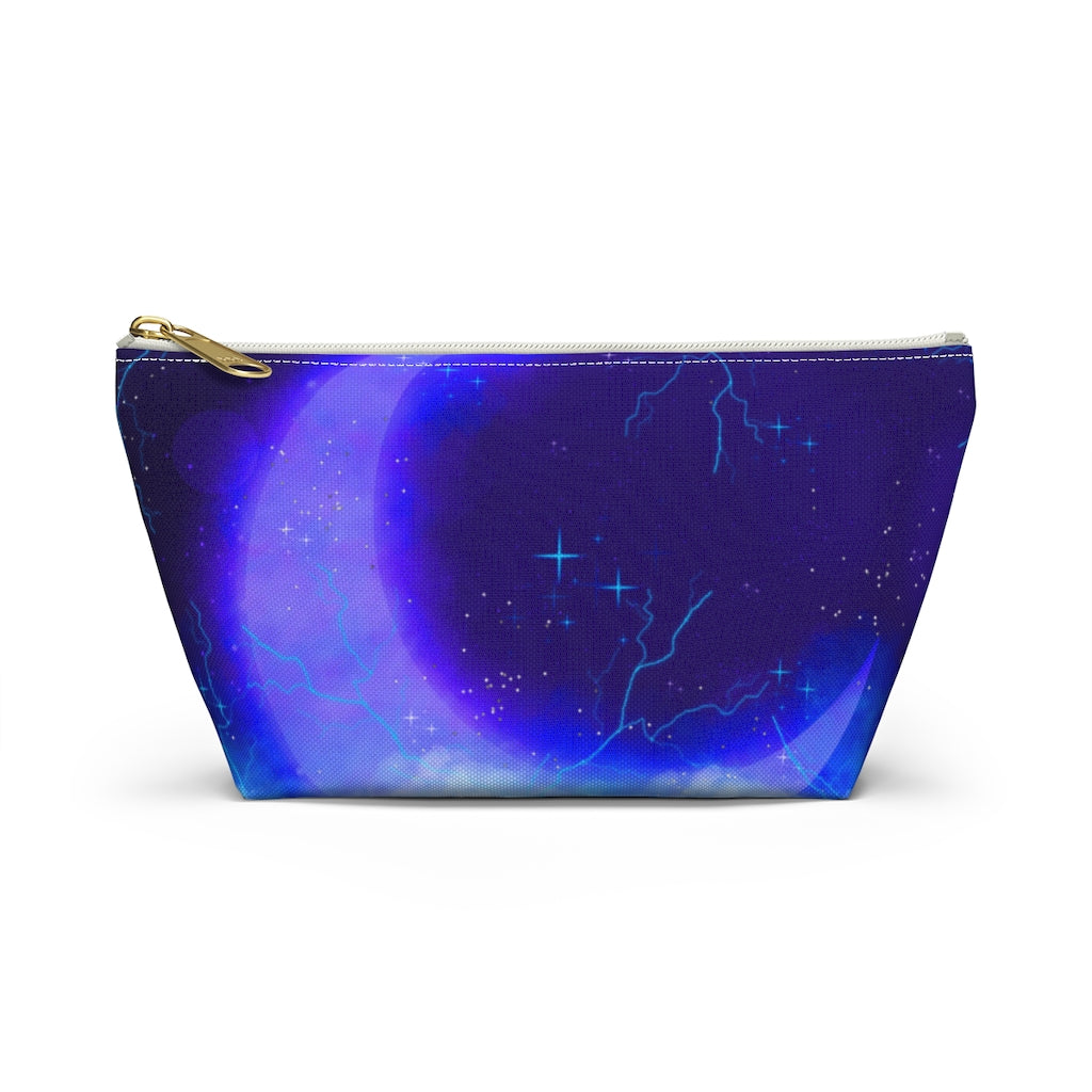 Magical Blue Lightning Accessory Pouch w T-bottom