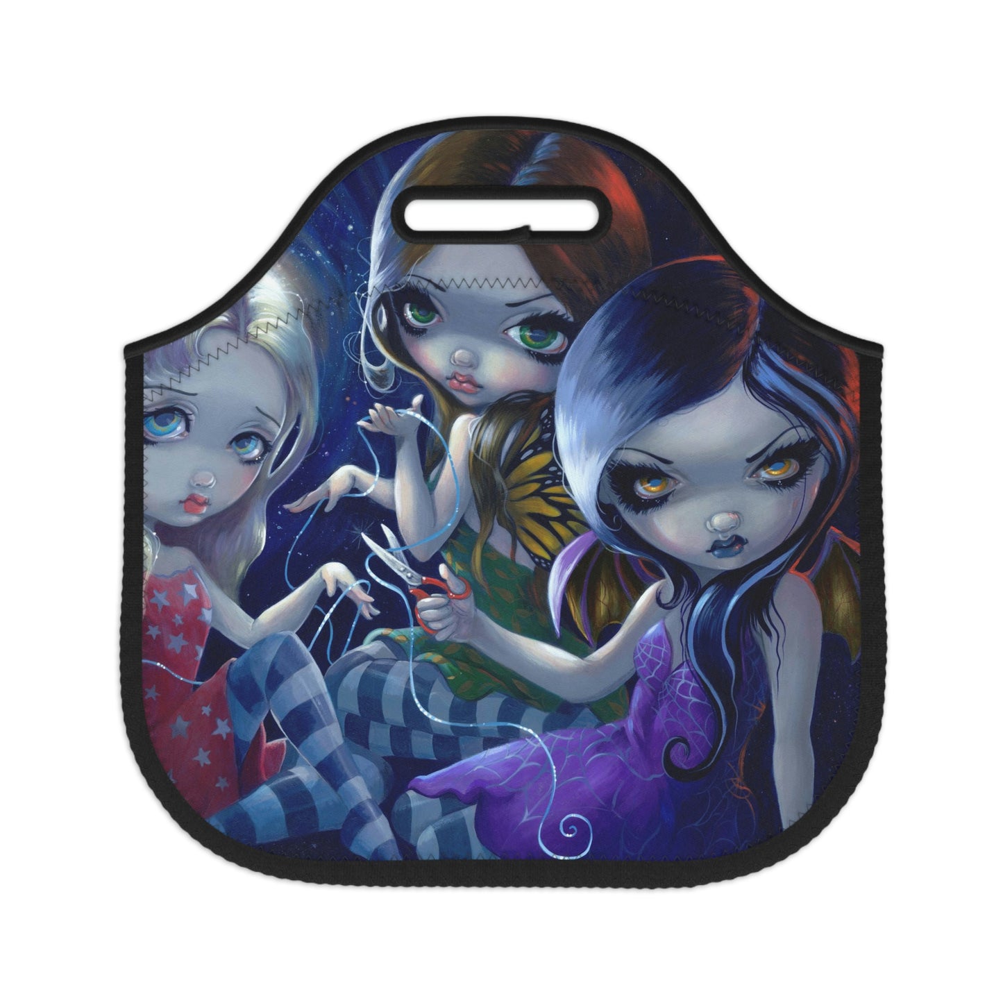 Threads of Fate Witchy Neoprene Lunch Bag