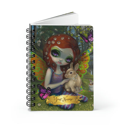 Butterfly Fairy Spiral Bound Journal 5x7 Rule Lined Journal : Faerie Notebook | Fairy Notebook | Butterfly Journal | Fairy Core Journal | Green Witch