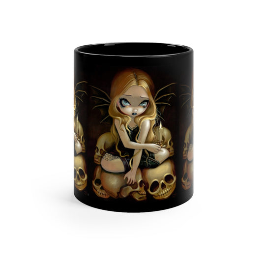 A Candle in the Dark Witchy 11oz Black Mug  |  Witch Mug | Witchy Mug | Spellwork Mug | Witchcraft Mug | Gothic Mug