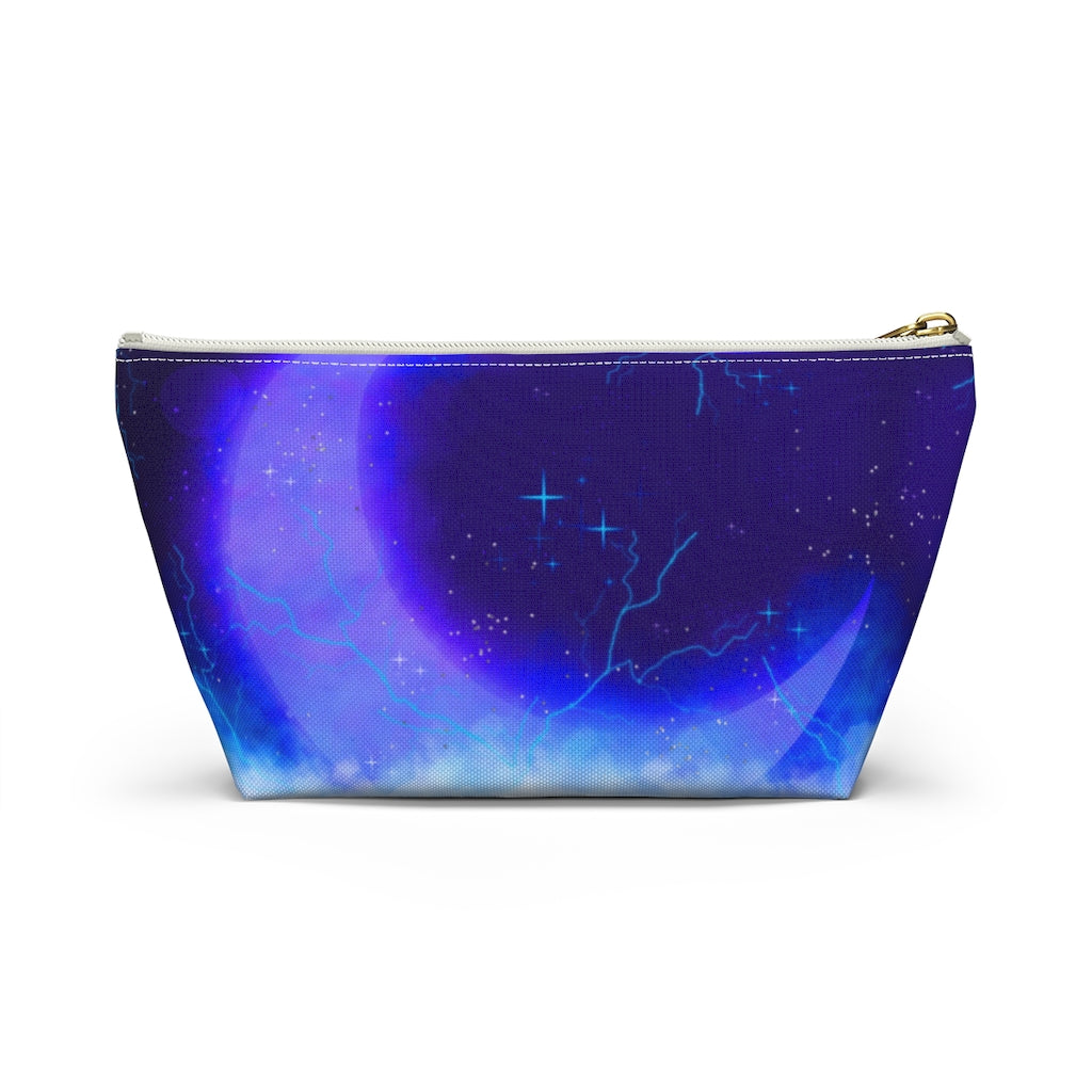 Magical Blue Lightning Accessory Pouch w T-bottom