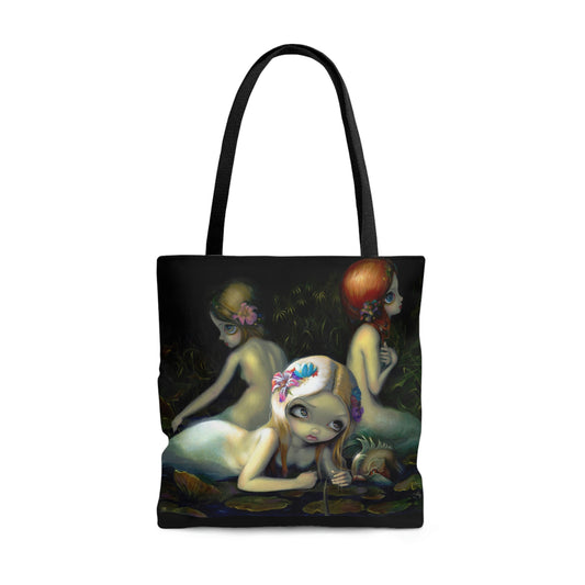 Gothic Mermaids Tote Bag  |  Witchy Bag | Witchcraft Tote Bag  | Fairy Tote Bag | Gothic Tote Bag | Witch Bag